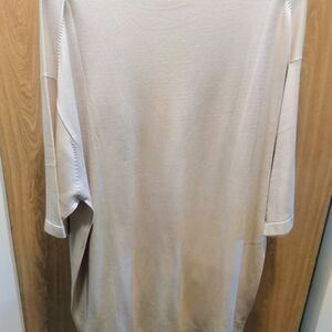 Pronto Uomo,Elegant Cream Silk Top, Sz XXL
